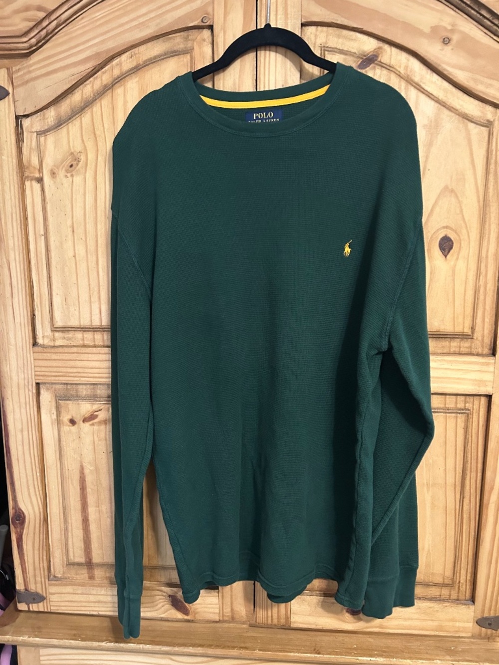 Polo Ralph Lauren Green Thermal long sleeve shirt
